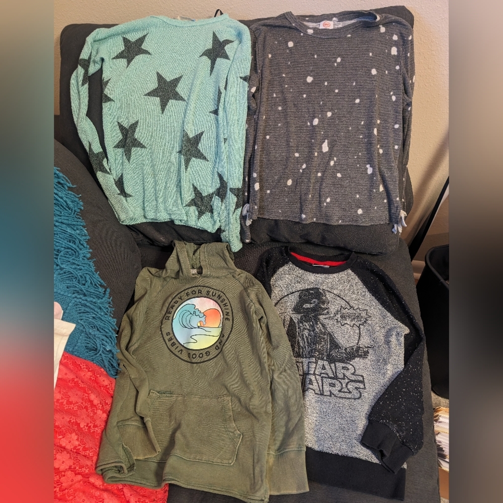 Girls long sleeve shirts 10-12